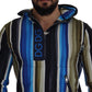 Multicolor Striped Cotton Hoodie
