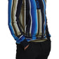 Multicolor Striped Cotton Hoodie