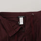 Bordeaux Cotton Cargo Jogger Sweatpants Pants