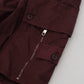 Bordeaux Cotton Cargo Jogger Sweatpants Pants