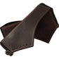 Elegant Brown Leather Waist Belt with Zipper Closure
