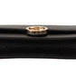 Elegant Black Leather Shoulder Bag with GG Snap