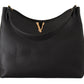 Elegant Black Leather Shoulder Bag