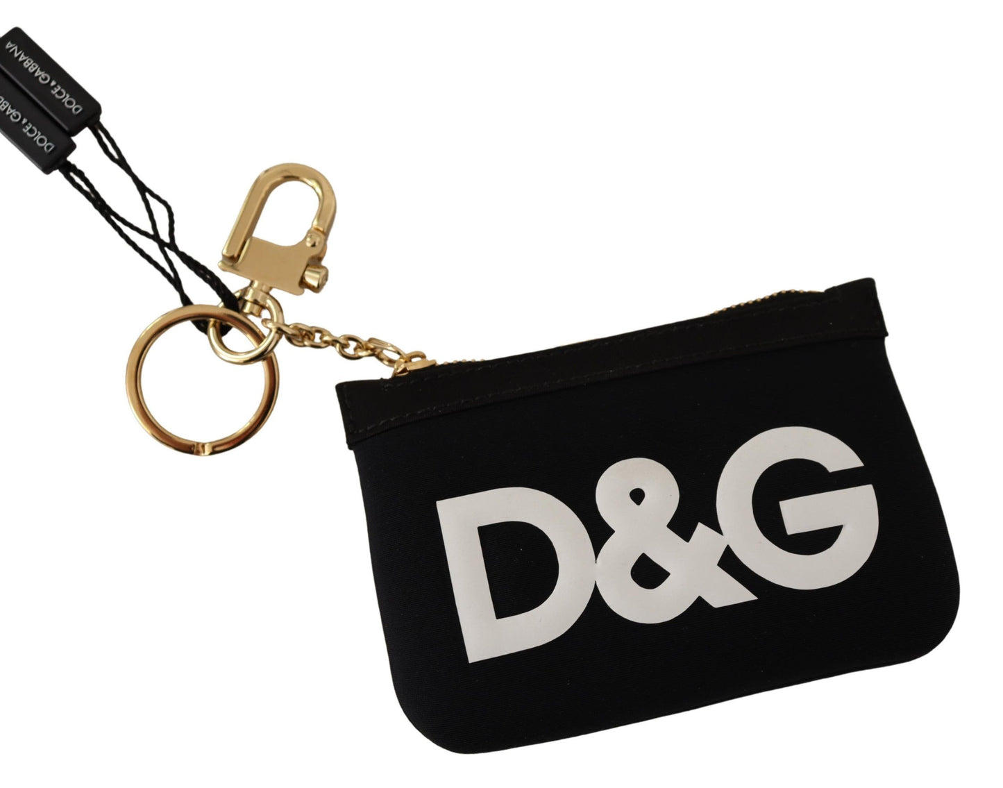 Elegant Monochrome Logo Keyring