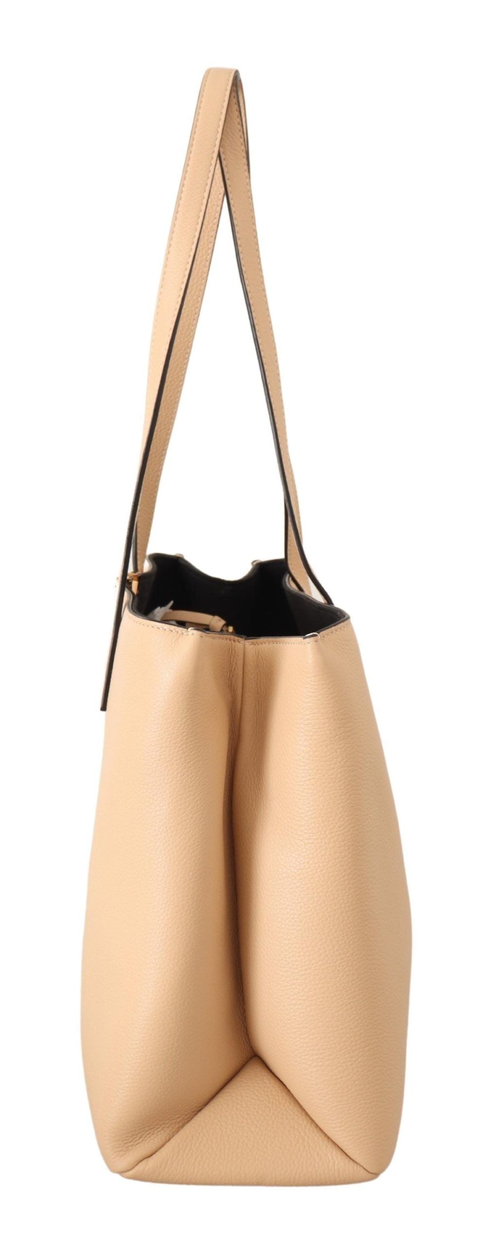 Chic Nude Grainy Leather Tote