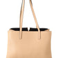 Chic Nude Grainy Leather Tote