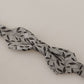 Elegant Gray Silk Bow Tie