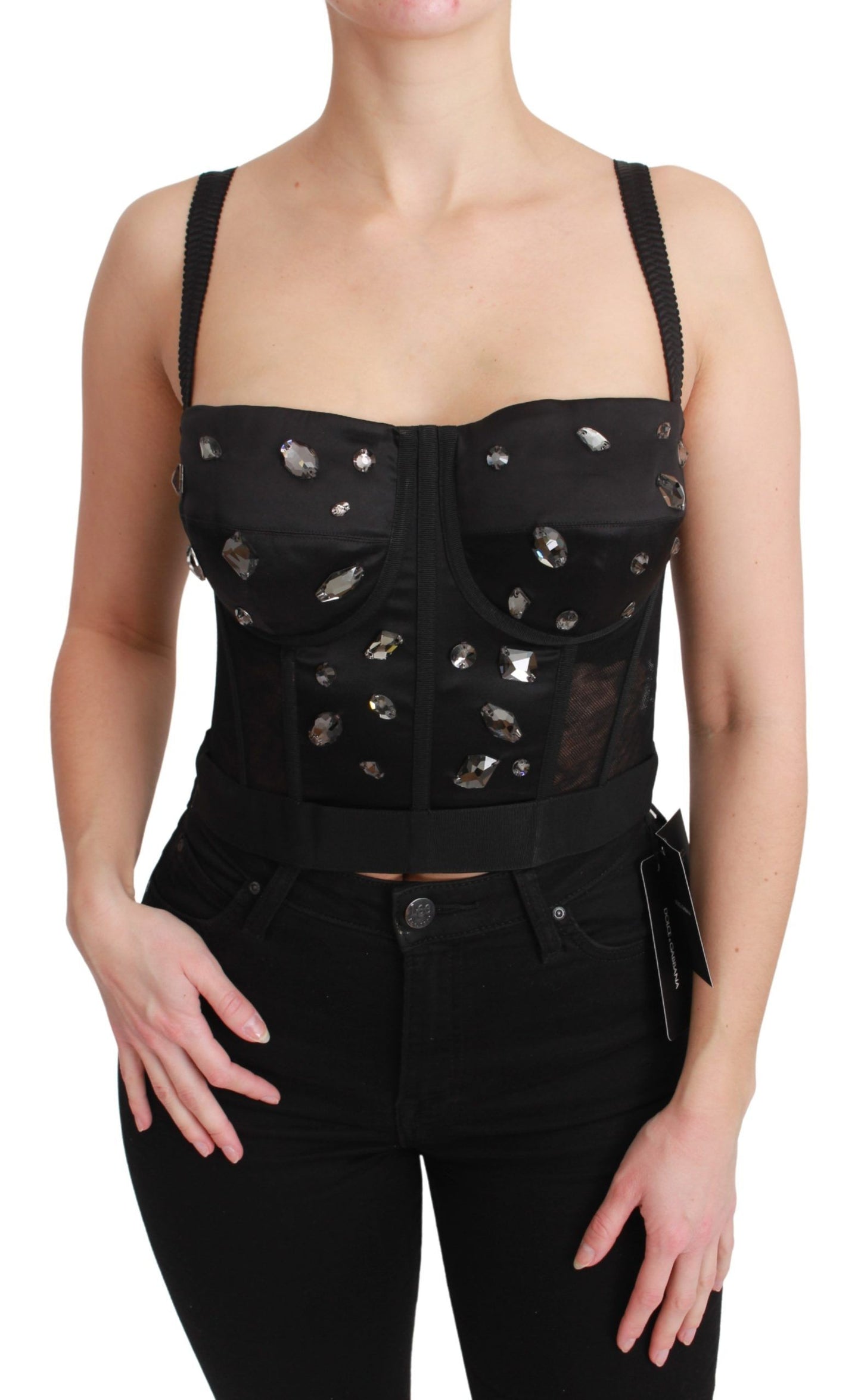 Elegant Sleeveless Bustier Corset Top