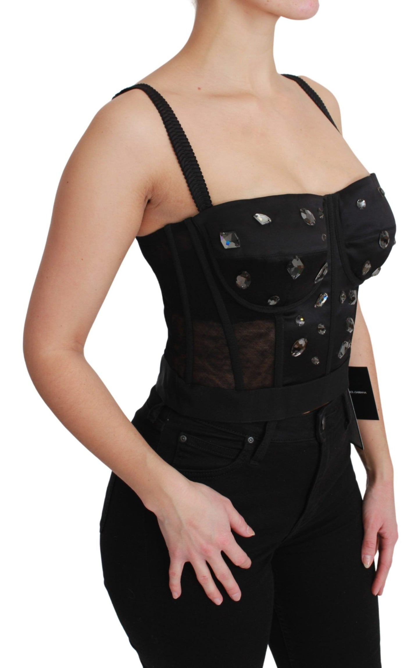 Elegant Sleeveless Bustier Corset Top