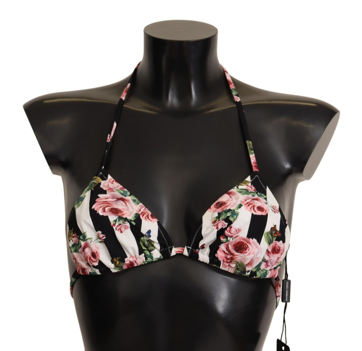 Elegant Floral Print Bikini Top