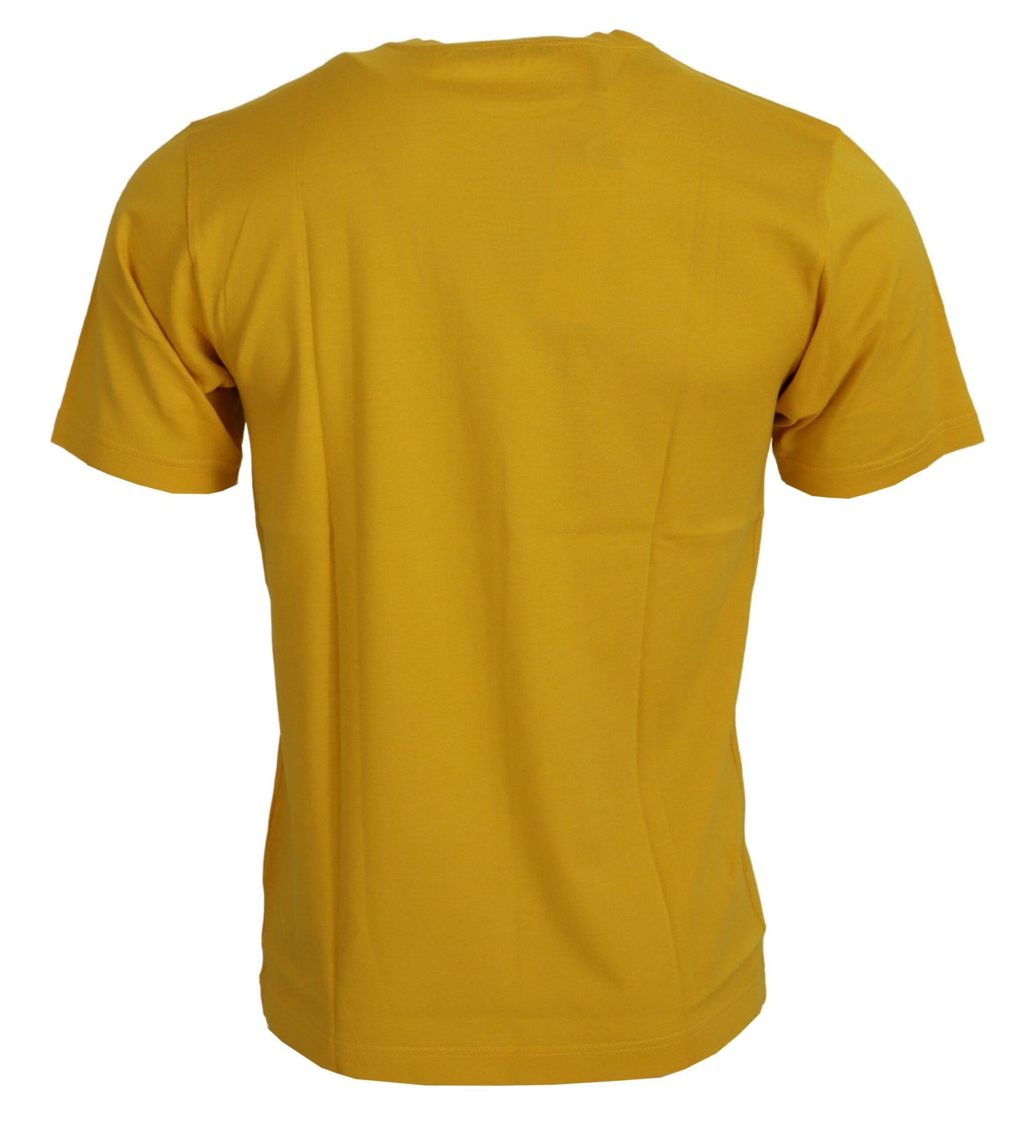 Elegant Dark Yellow Cotton T-Shirt