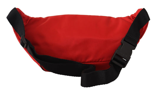 Elegant Red Large Bum Belt Bag