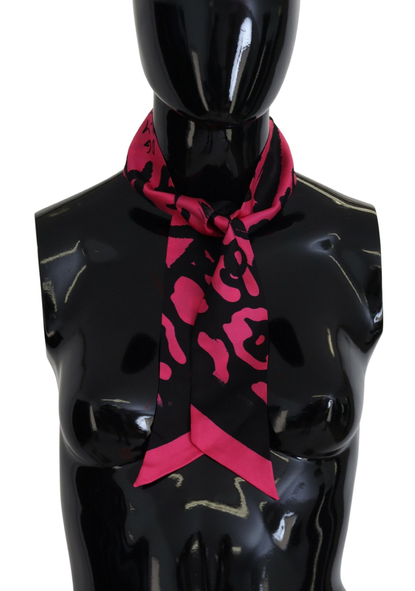 Elegant Silk Scarf with Chic Logo Print