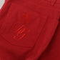 Red Skinny Cotton Stretch Denim Jeans