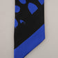 Elegant Silk Bandeau Scarf in Blue