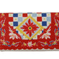 Chic Carretto Print Leather Wallet
