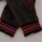 Red Acetate Floral Printed Men Jogger Pants
