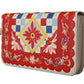 Chic Carretto Print Leather Wallet