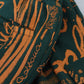 Multicolor Logo Print Silk Cargo Jogger Pants