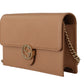 Elegant Beige Leather Shoulder Bag