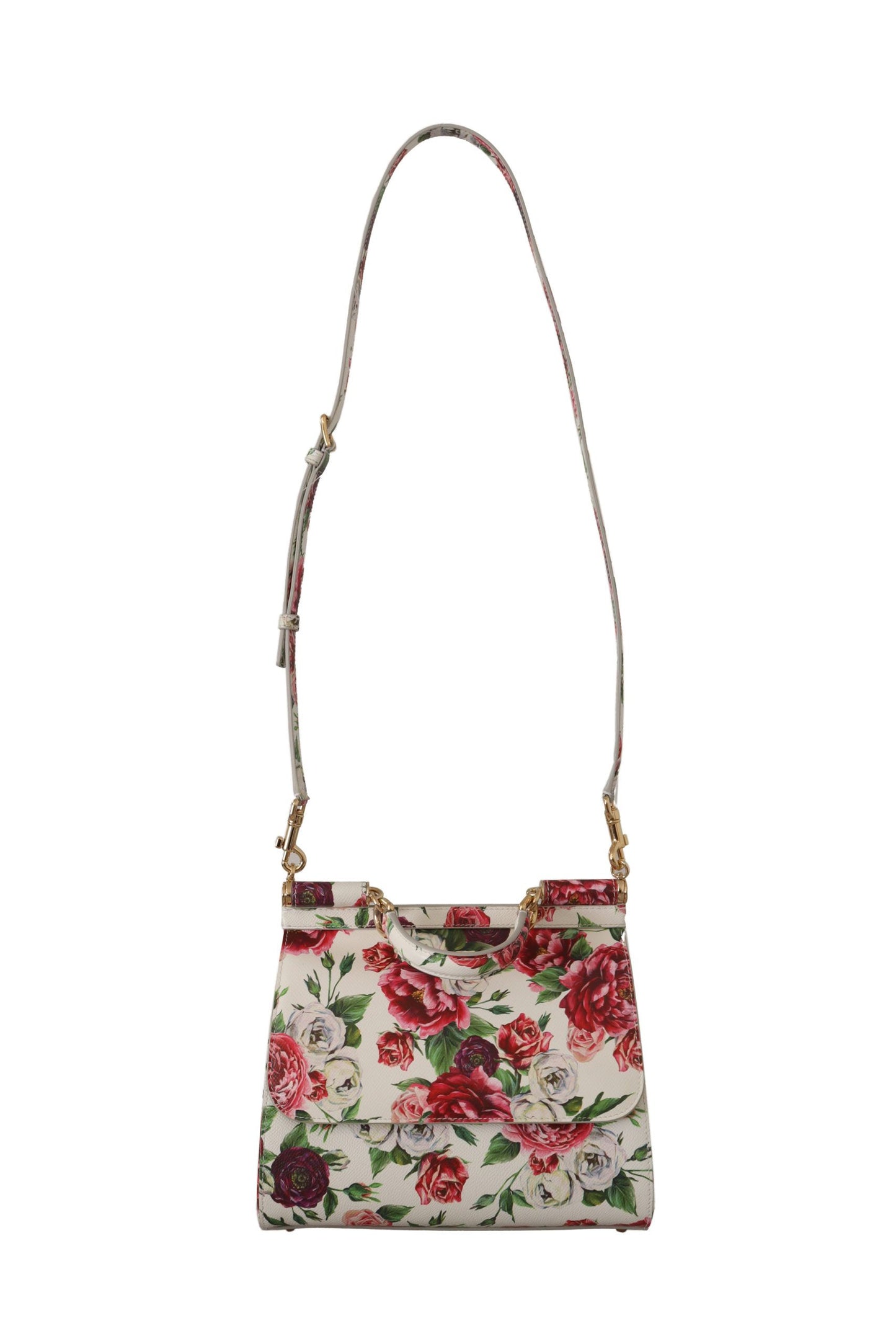 Sicilian Blossom Leather Shoulder Bag