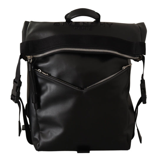 Sleek Downtown Designer Leather Backpack