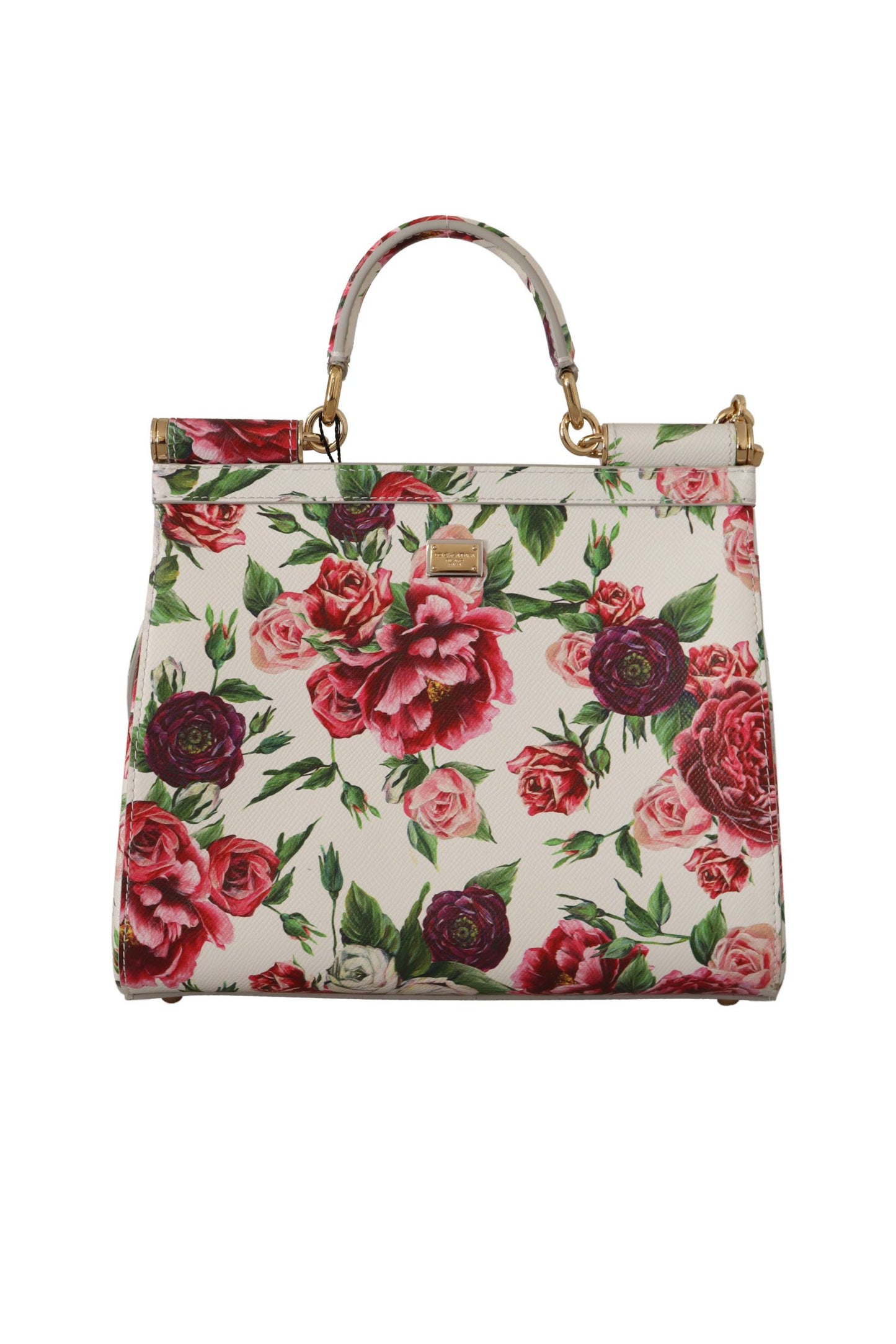 Sicilian Blossom Leather Shoulder Bag