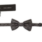 Elegant Black Silk Bow Tie