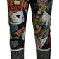 Elegant Silk Blend Multicolor Pants