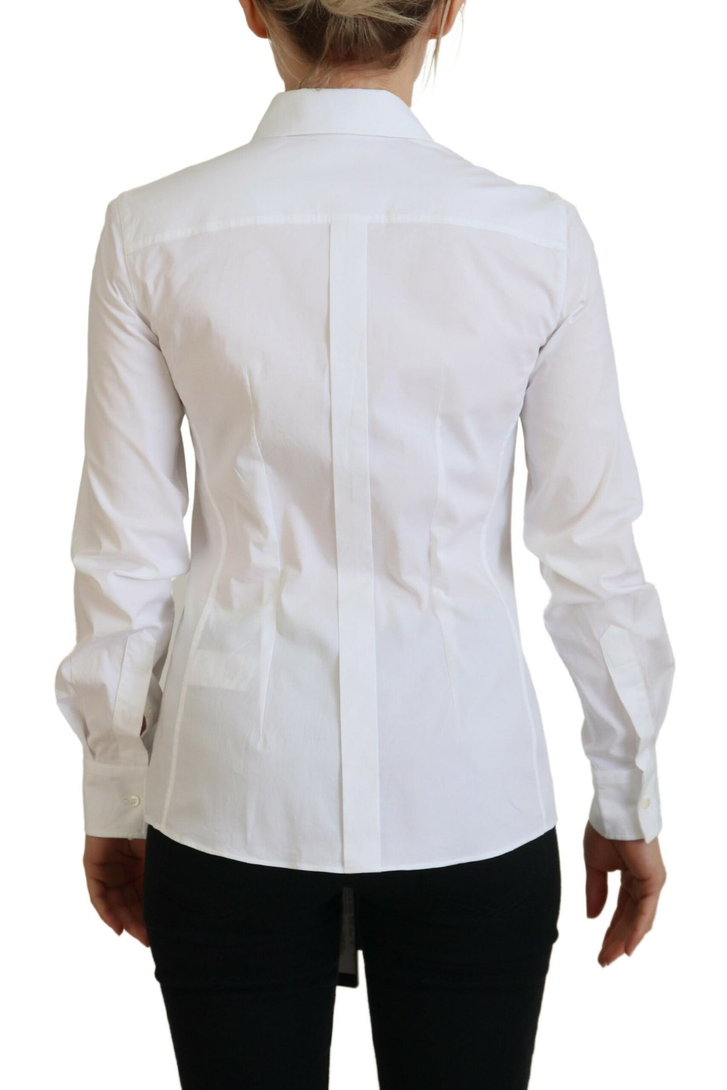 Elegant White Button-Up Cotton Top