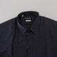 Black Stripes Long Sleeves Men Button Front Shirt