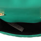 Elegant Green Nappa Leather Small Crossbody