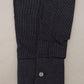 Black Stripes Long Sleeves Men Button Front Shirt
