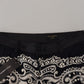 Black Silk Bandana Print Pants
