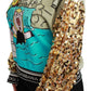 Year of the Pig Sequined Top  Sweater