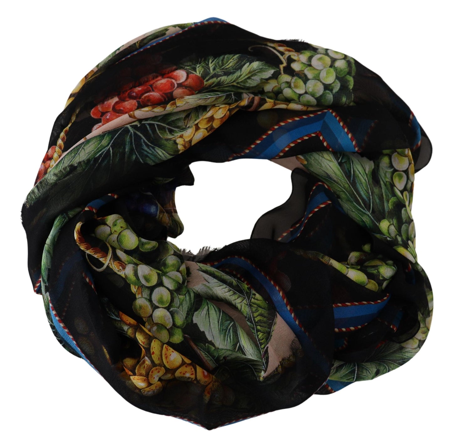 Elegant Multicolor Silk Scarf