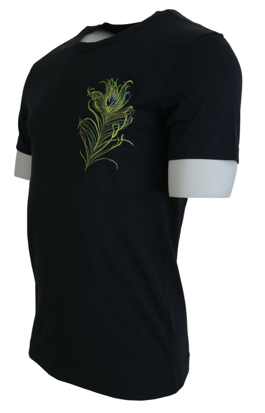 Elegant Dark Blue Cotton Tee