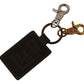 Elegant Green Leather Designer Keychain