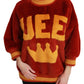 Regal Faux Fur Crown Sweater