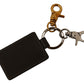 Elegant Green Leather Designer Keychain