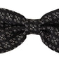 Elegant Polka Dot Silk Bow Tie