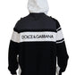Elegant Bicolor Wool-Blend Hooded Sweater