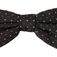 Elegant Polka Dot Silk Bow Tie