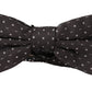Elegant Polka Dot Silk Bow Tie