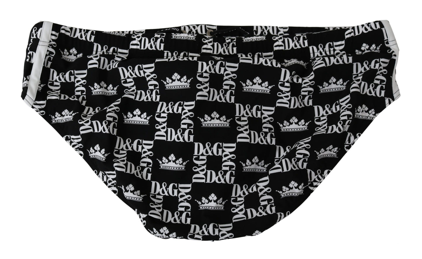 Elegant Black Logo Swim Briefs