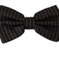 Exclusive Silk Black and White Bow Tie