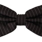 Exclusive Silk Black and White Bow Tie