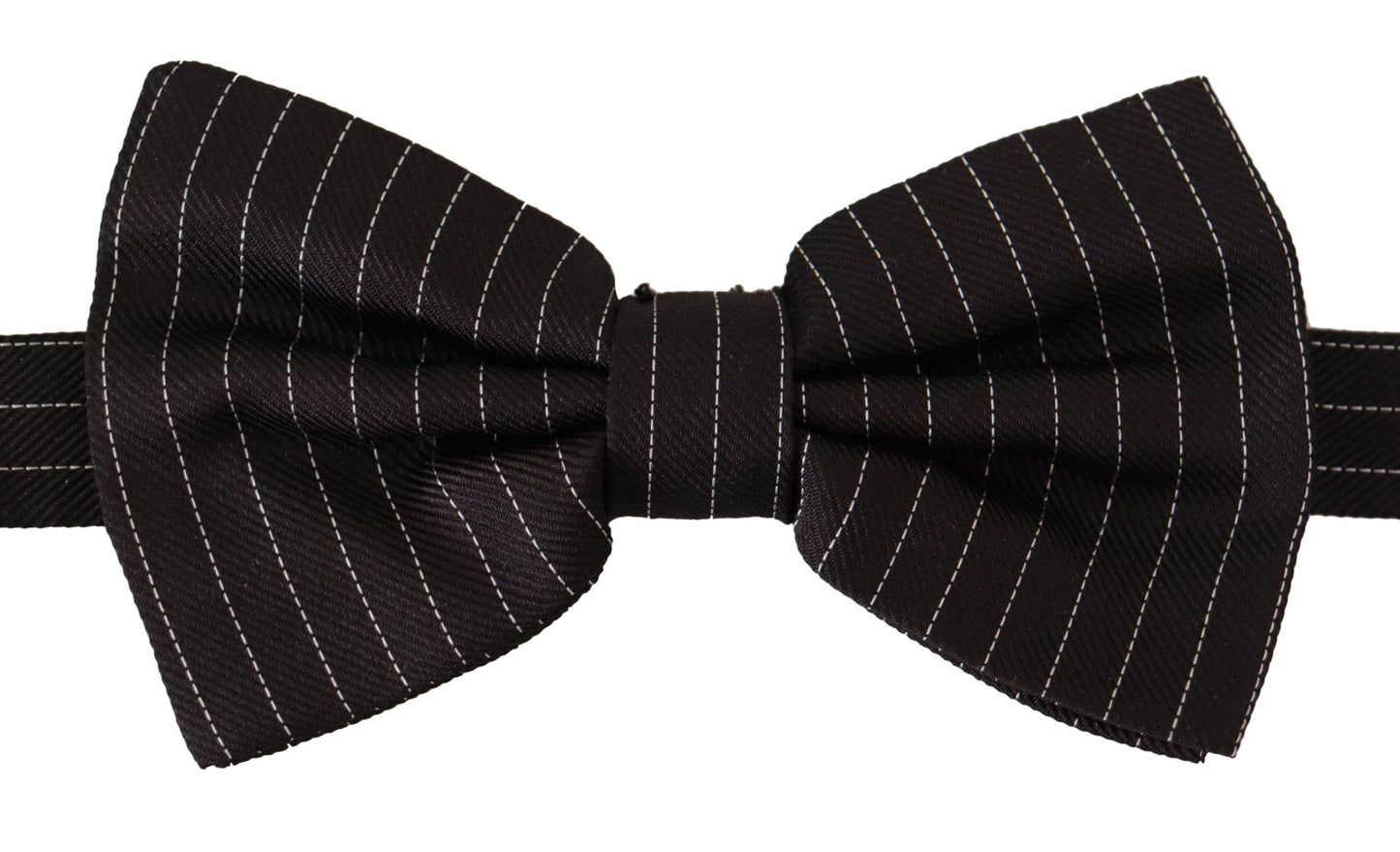 Exclusive Silk Black and White Bow Tie