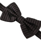 Exclusive Silk Black and White Bow Tie