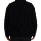 Elegant Black Cashmere Turtleneck Sweater